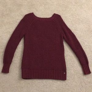 American Eagle Burgundy Jegging Sweater